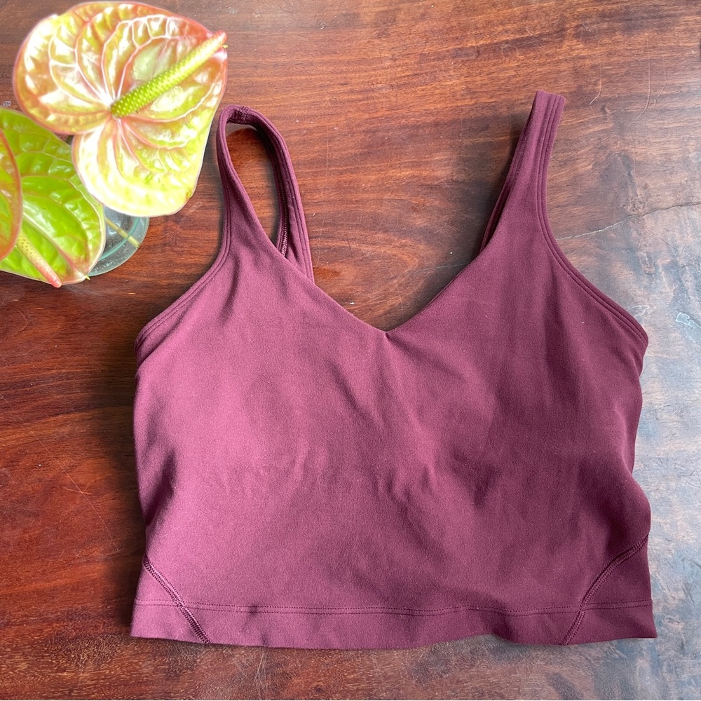 Flash Sale ♥️ Lululemon Align Tank size 4 ( wine/burgundy/maroon color )